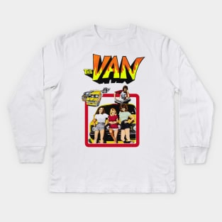 The Van )( 70s Cult Comedy Fan Art Kids Long Sleeve T-Shirt